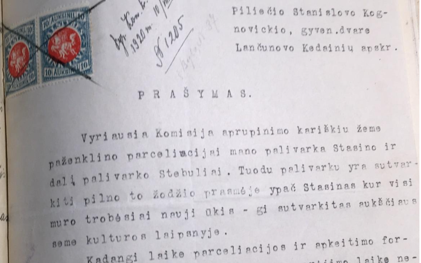 1931 m. istorinis dokumentas